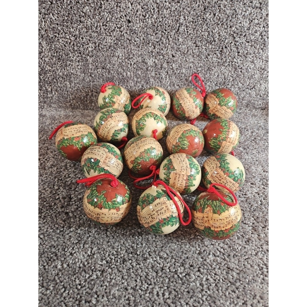 Set Of 16 Vintage Old World Christmas Musical Ornaments